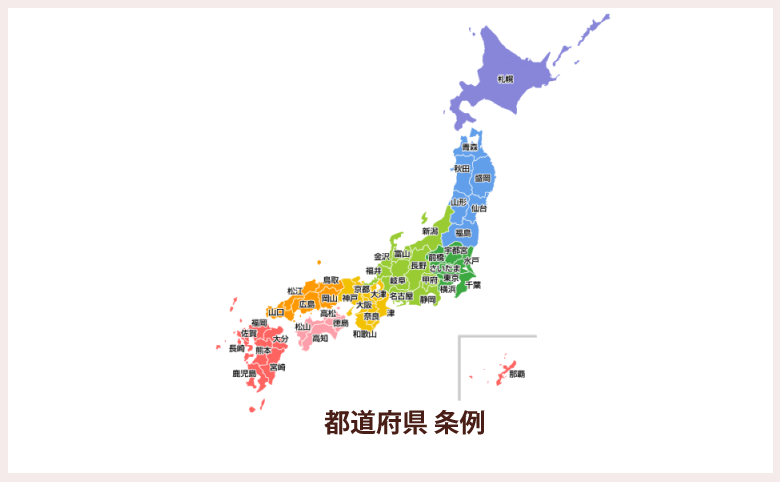 都道府県のイメージ